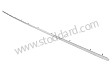 36" Polished Aluminum Tack Strip Above Rear Window For 356A T2, 356B, And 356C Cabriolet