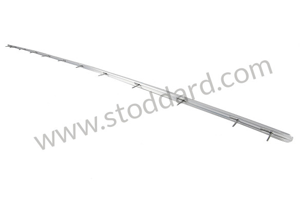 64456188100 - 36" Polished Aluminum Tack Strip Above Rear Window For 356A T2, 356B, And 356C Cabriolet for Porsche 