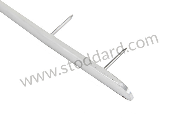 64456188100 - 36" Polished Aluminum Tack Strip Above Rear Window For 356A T2, 356B, And 356C Cabriolet for Porsche 