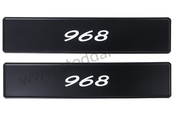PCG70196800 - IDENTIFICATION PLATE 968 for Porsche 