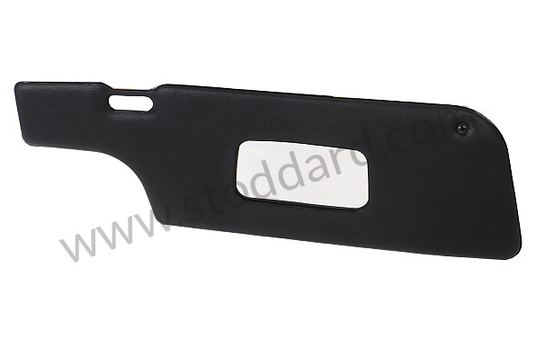 PCG73103202 - Black And Off-White Sun Visor With Mirror, Right, For 1969-1977 911 Coupe. for Porsche 