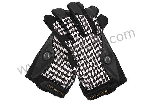 PCG901008A - 911 CLASSIC PEPITA MECHANICAL ASSEMBLY GLOVES WITH MAGNET - SIZE 8/M for Porsche 