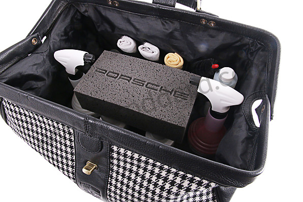 PCG90101041 - Porsche Classic Car Care Set With Pepita Houndstooth Bag. for Porsche 
