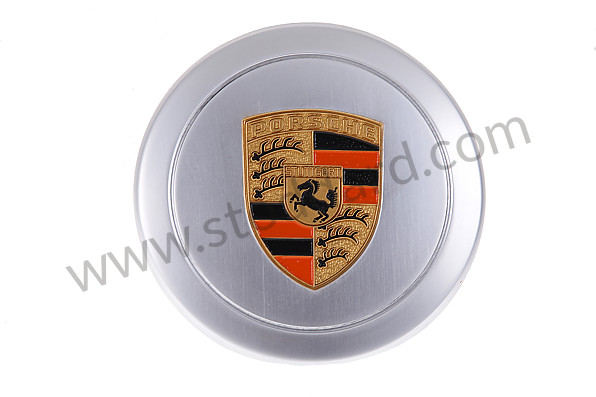 PCG90103820 - Hub Center Cap With Full Color Painted Porsche Crest, Ring Mount, 71mm for Porsche 