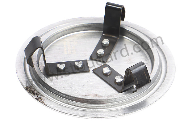 PCG90103910 - Hub Center Cap With Black Painted Porsche Crest, 3 Prong Clip Mount, 66mm for Porsche 