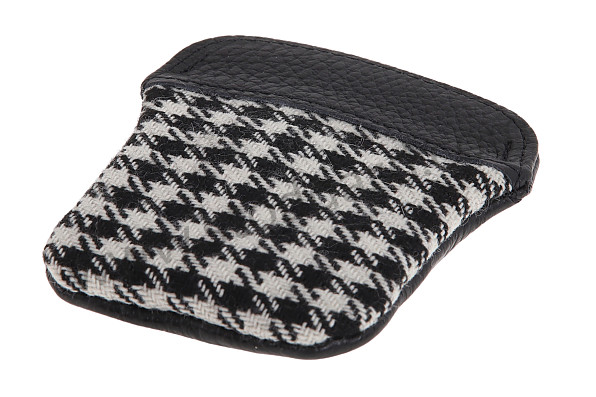 PCG90110010 - Key Case, Black With White And Black Pepita Houndstooth for Porsche 