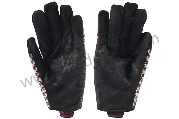 PCG901107A - 911 CLASSIC PEPITA RED MECHANICAL ASSEMBLY GLOVES WITH MAGNET - SIZE 7/S for Porsche 