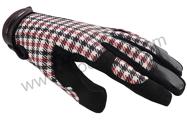 PCG901107A - 911 CLASSIC PEPITA RED MECHANICAL ASSEMBLY GLOVES WITH MAGNET - SIZE 7/S for Porsche 