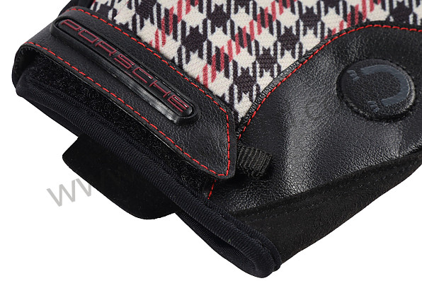 PCG901107A - 911 CLASSIC PEPITA RED MECHANICAL ASSEMBLY GLOVES WITH MAGNET - SIZE 7/S for Porsche 