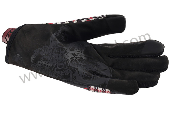PCG901110A - 911 CLASSIC PEPITA RED MECHANICAL ASSEMBLY GLOVES WITH MAGNET - SIZE 10/XL for Porsche 