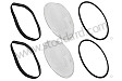 WHITE HEADLIGHT GLASS KIT AND SEALS