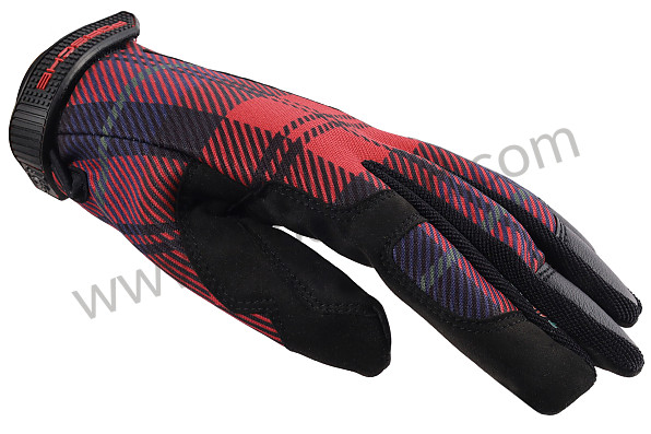 PCG930008A - MECHANICAL ASSEMBLY GLOVES 911 930 TURBO CLASSIC RED TARTAN WITH MAGNET - SIZE 8/M for Porsche 