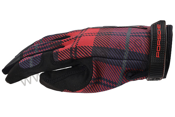 PCG930009A - MECHANICAL ASSEMBLY GLOVES 911 930 TURBO CLASSIC RED TARTAN WITH MAGNET - SIZE 9/L for Porsche 