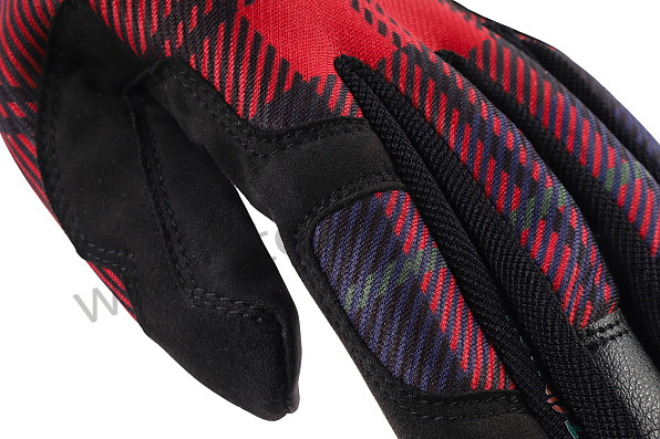 PCG930009A - MECHANICAL ASSEMBLY GLOVES 911 930 TURBO CLASSIC RED TARTAN WITH MAGNET - SIZE 9/L for Porsche 