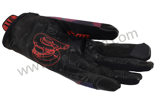 PCG930010A - 911 930 TURBO CLASSIC RED TARTAN MECHANICAL ASSEMBLY GLOVES WITH MAGNET - SIZE 10/XL for Porsche 