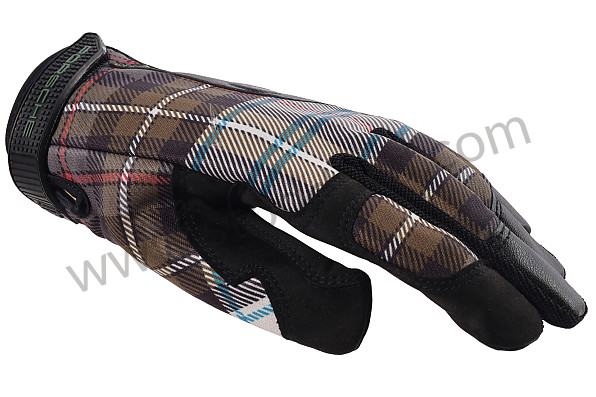 PCG930107A - MECHANICAL ASSEMBLY GLOVES 911 930 TURBO CLASSIC TARTAN KHAKI WITH MAGNET - SIZE 7/S for Porsche 