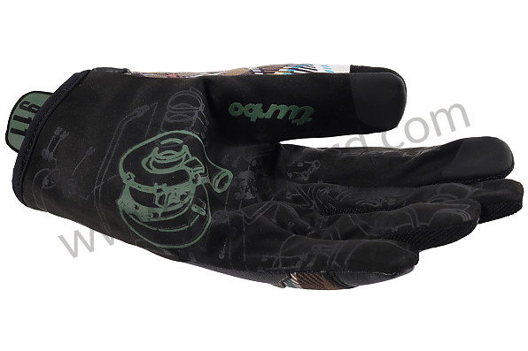 PCG930107A - MECHANICAL ASSEMBLY GLOVES 911 930 TURBO CLASSIC TARTAN KHAKI WITH MAGNET - SIZE 7/S for Porsche 