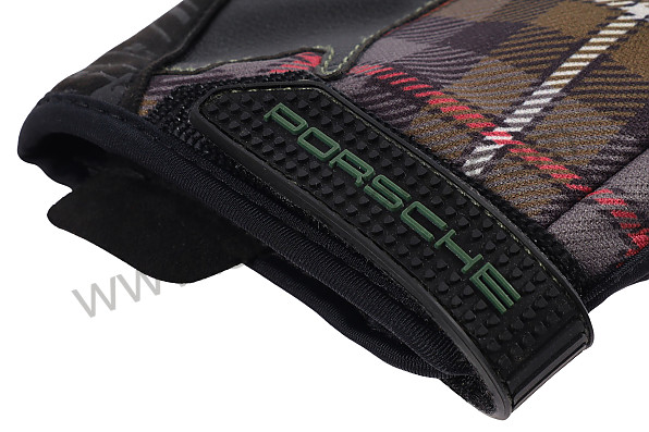 PCG930107A - MECHANICAL ASSEMBLY GLOVES 911 930 TURBO CLASSIC TARTAN KHAKI WITH MAGNET - SIZE 7/S for Porsche 