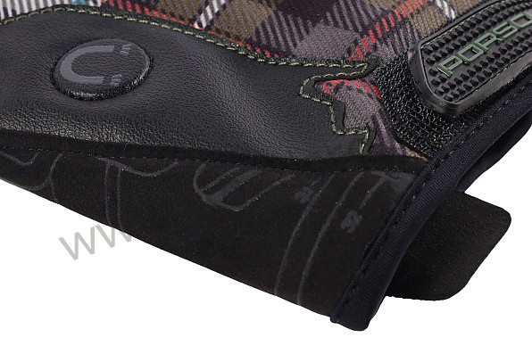 PCG930109A - MECHANICAL ASSEMBLY GLOVES 911 930 TURBO CLASSIC TARTAN KHAKI WITH MAGNET - SIZE 9/L for Porsche 