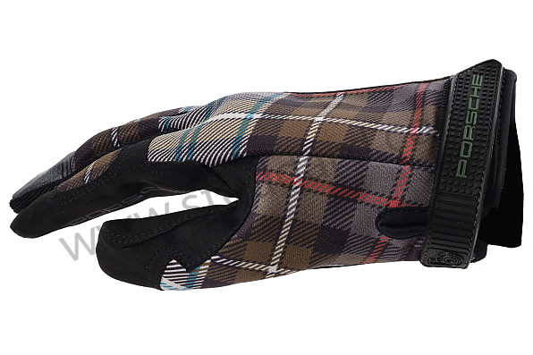 PCG930110A - MECHANICAL ASSEMBLY GLOVES 911 930 TURBO CLASSIC TARTAN KHAKI WITH MAGNET - SIZE 10/XL for Porsche 