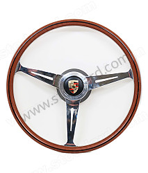 Classico Wood Steering Wheel For 356B, 356C And Early 911 912 Up To 1973  (STRWHLLATE)