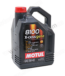 Motul 8100 X-Cess Gen 2 Synthetic Engine Oil Sae 5w40 5 Liter Jug  (MOT109776)