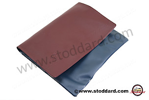 Cover For Driver's Owners Manual, Maroon With Blue Interior Vinyl  (NLA460420BLU)