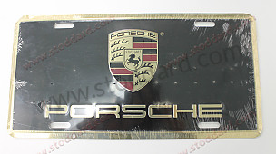 **Porsche Crest License Plate. Porsche Boutique Item.  (PNA701005)