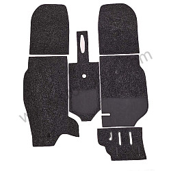 Carpet Set, Charcoal Perlon. 1969 912 Coupe  (SIC55191207)