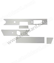 Aluminum Dashboard Trim Set 911 912 1966-68. Right Hand Drive. Not For L Or S Models  (SIC55245300)