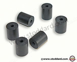 Rubber Mounting Grommets / Spacers For Headlight Aiming Screws. Set Of 6. 911 912 1965-1989  (SIC63193400)