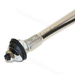 Hirschmann Radio Antenna, Small Base, Black And Chrome For 911 912 Up To 1977  (SIC64530101)