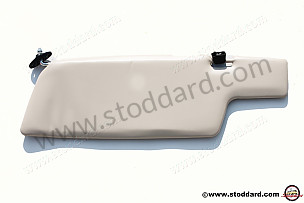 Sun Visor, Right Only,Black/Ivory for 911 912 Coupe 1969-89.  (SIC73103202)