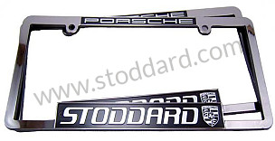 Stoddard VINTAGE Porsche Frame, Chromed Plastic With Stoddard Logo. Goodies  (SICFRAME2007)