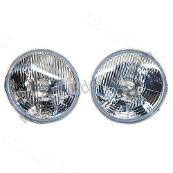 LED 7 Inch 6V Headlight Bulbs - Vintage White, Sold As Pairs  (VIN90116106)