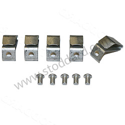 Hubcap Clip Set With 5 Clips And 5 Rivets. 356 With Drum Brakes.  (NLA68119)