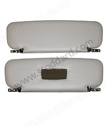 Cross Pattern Vinyl Sun Visor Pair For 356A T2 Coupe And Cabriolet  (NLA73130100)