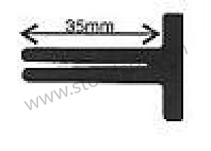 Engine Compartment Ducting Seal Set For European 356.  (NLA36900300)