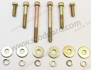 Front Bumper Guard Hardware Set 911 912 1965-68. 18 Piece Set  (SIC50500802)