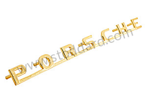 Porsche Emblem, Gold, 5 Studs, 254mm, For 356B T5 - Kit Bundle  (64455930105GW)