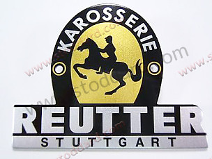 Reutter Badge, Stamped Aluminum, For Pre-A - Kit Bundle  (NLA72300200GW)