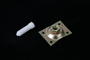 Pedal Stop Mount with Nylon Stop, Gold Zinc Plated. For 1965-1977 911  (SIC55167100SET)