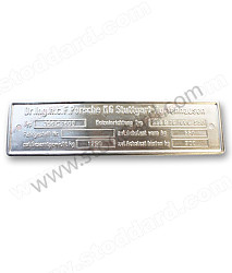Chassis Data Plate Heizeinrichtung ( Heating Device )  (64470110108)