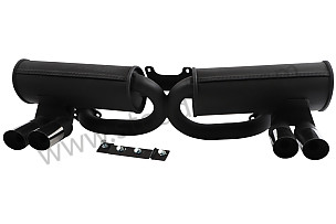Muffler, ANSA Style Exhaust. w- 4 Outlets  (SIC900024179)