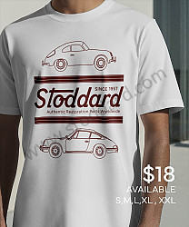 Stoddard Authentic Restoration Parts T-Shirt Limited Edition | 356 & 911 Design | White 
S  (SIC90002449500S)