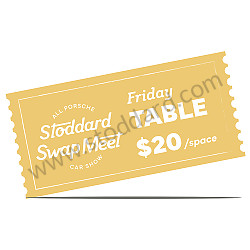 Stoddard Swap Meet - Friday Table 8 ft x 30 in table (Table provided)  (SWAPTABLEFRI26)