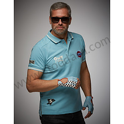 GULF VINTAGE POLO LIGHT BLUE S MEASUREMENT (99A001001371)