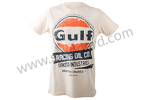 OIL RACING T-SHIRT GULF - CREAM 3XL MEASUREMENT (99A001001587)