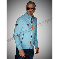 SWEATSHIRT ZIP GULF SMART RACING - BLUE S MEASUREMENT (99A001001783)