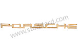644 559 301 06 - Porsche Emblem, Gold, 2 Studs, 200mm, For 356B T6 And 356C